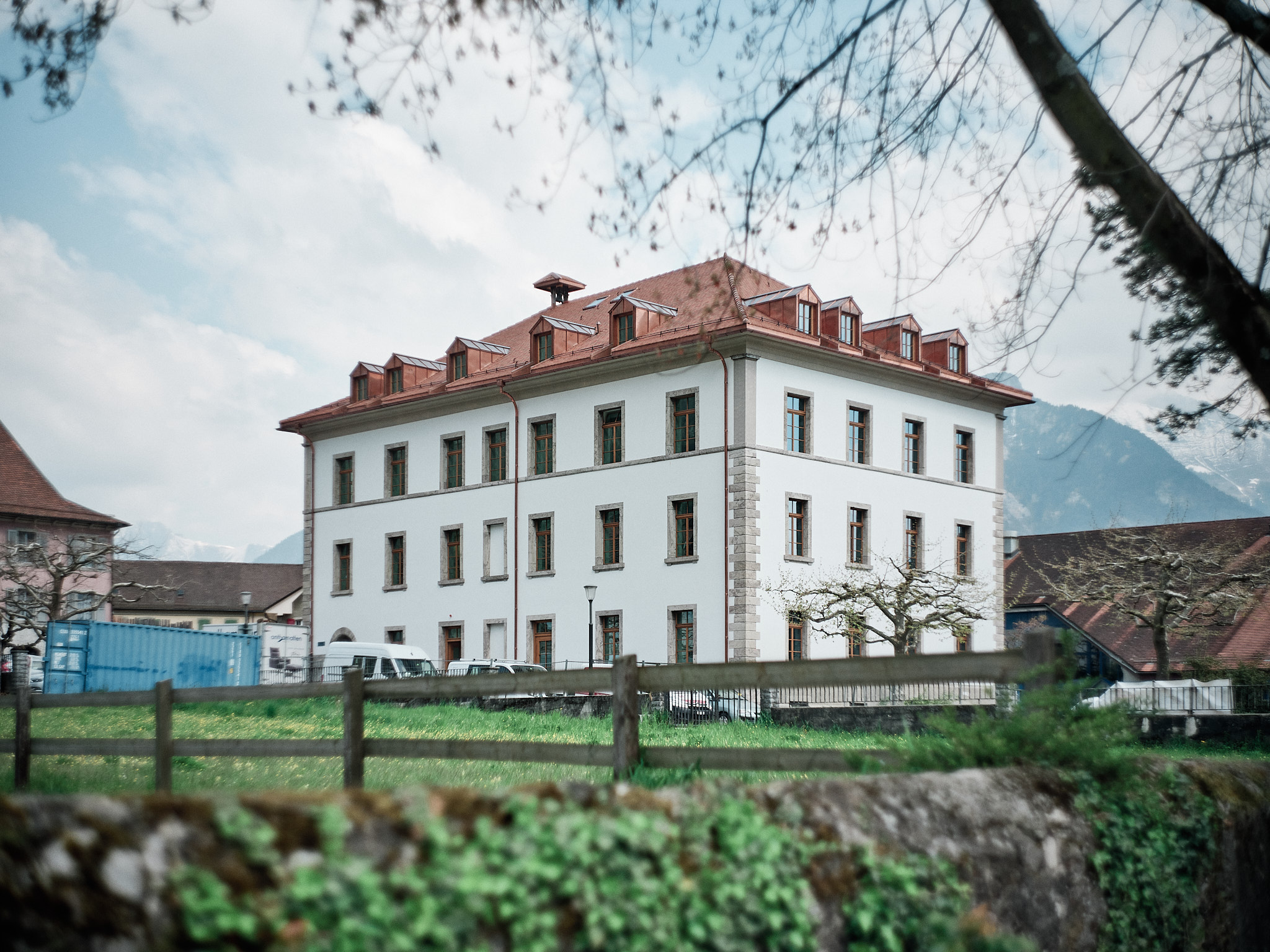 Vue principale du projet Hôtel de Ville de Vouvry
